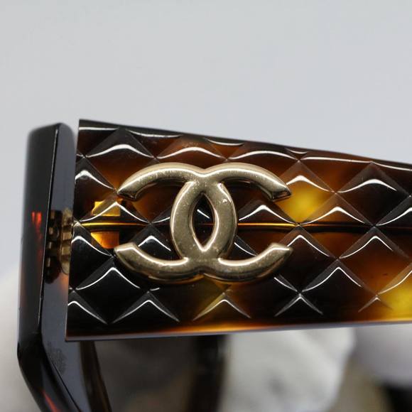 CHANEL Sunglasses Brown CC Auth ar10236 - Picture 7 of 9
